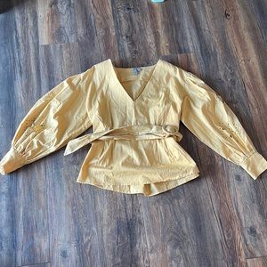 ASOS woven top- yellow